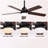 42 Inch Modern Ceiling Fan With LED Light 5 Blades Remote Control Reversible DC Motor Black For Bedroom-2140499120-2140499125
