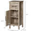 Armoire de salle de bain brune avec tablette ajustable et tiroir pour rangement compact