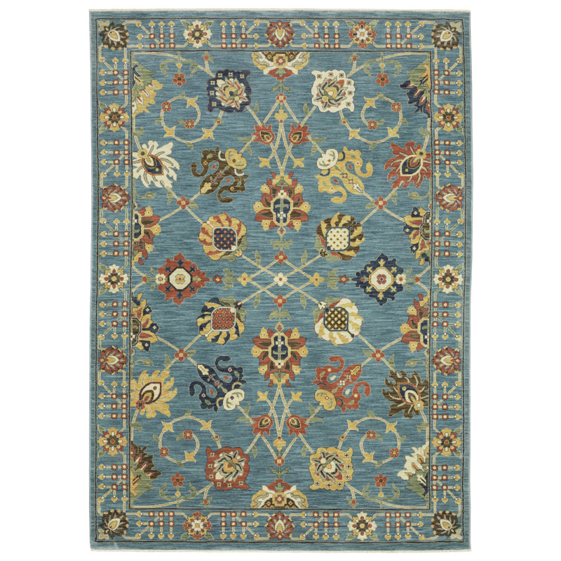 Floral Indoor Rug, Rectangle 9'10" x 12'10"