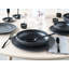 Unico Black Piece Stoneware Dinnerware Set - Service for 4
