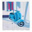Ensemble de rideau de douche + crochets-44198606