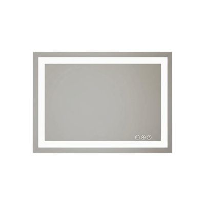 24" Clear Lighted Frameless Bathroom Vanity Mirror