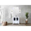 Meuble-lavabo blanc 30 po x 18,25 po avec comptoir en céramique, robinet et miroir l 28 po H 32 po