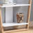 Botwinick 31.25'' W Rectangle Standing Desk, Console Table with Three Open Shelves-2033123075