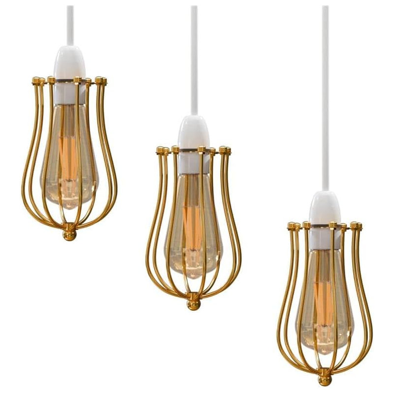 18cm H Metal Novelty Lamp Shade, French Gold