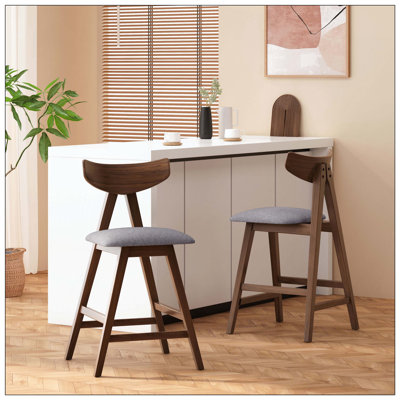 Ensemble de 2 tabourets de comptoir pour la cuisine à domicile et un comptoir de bar