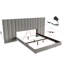 Lit mural tapissier en lin-870031065-870031066