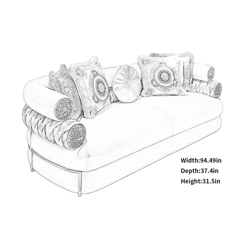 Simple Creative Casual Sofa, Off-white