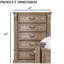 Mobilier de chambre à coucher de style transitionnel avec finition de dentil de style transitionnel 1 pièce