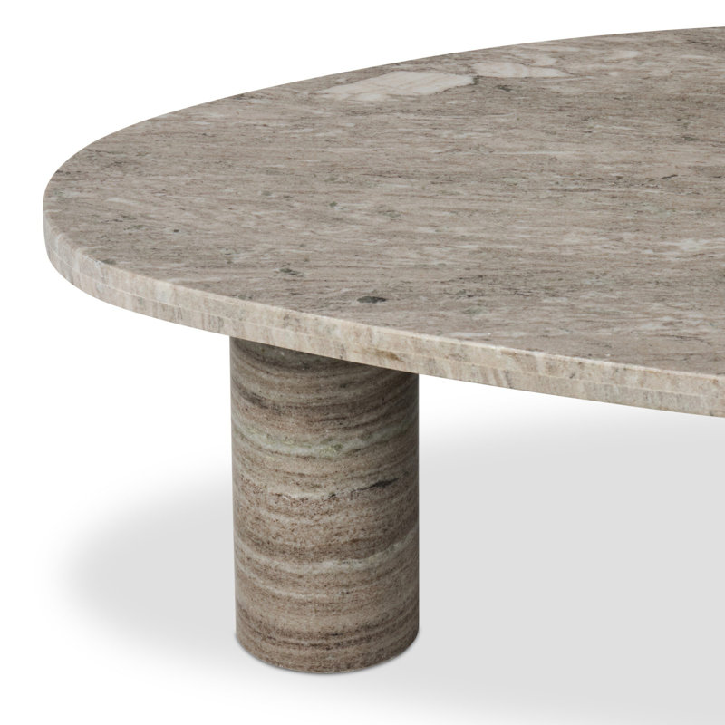 Zion Marble Coffee Table, Brown