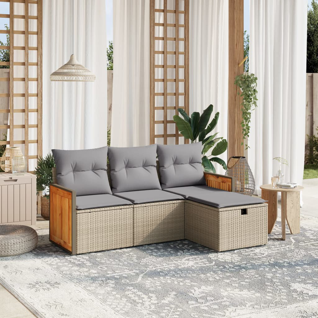 Gartensofa mit Kissen