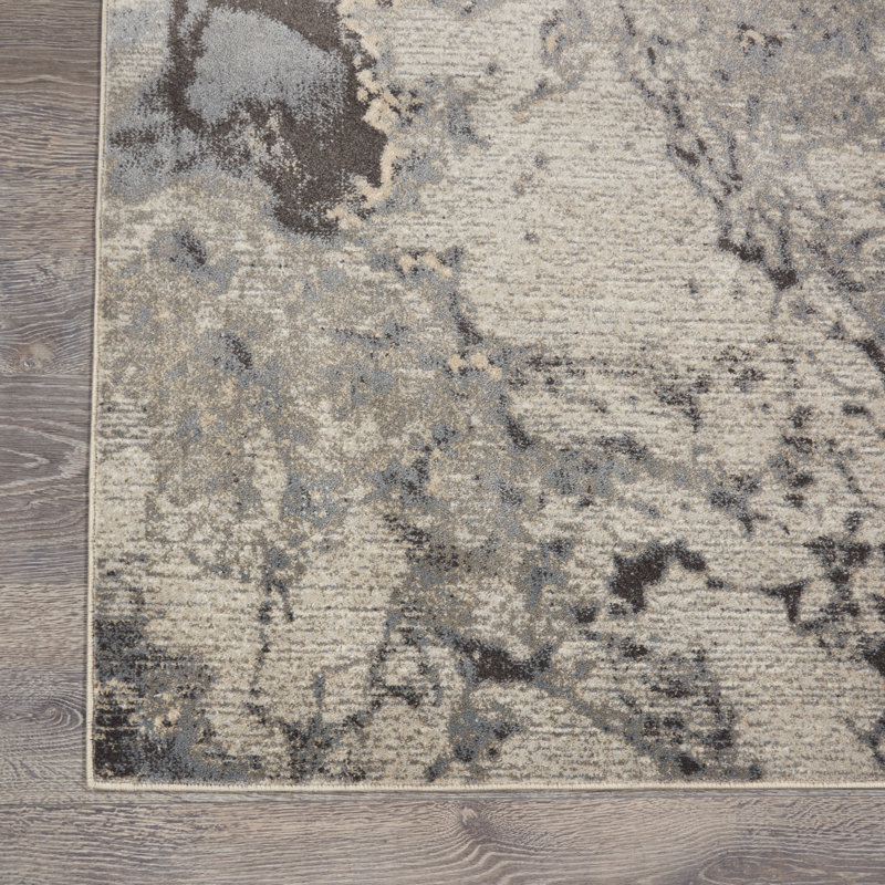 Tapis gris contemporain Ashli, Rectangle 9 pi x 12 pi