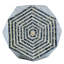 Tabourets de jardin hexagonaux, table d'appoint unique Capiz