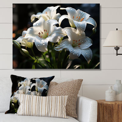 " Black White Lilies Elegance II "