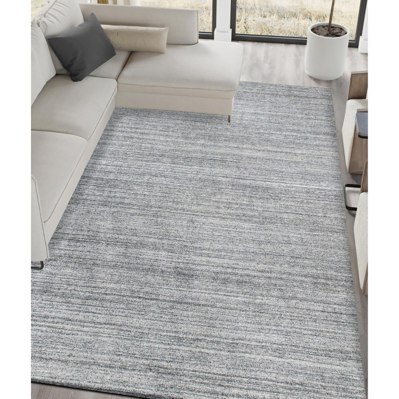 Area Rug in Silver, Rectangle 8' x 10'