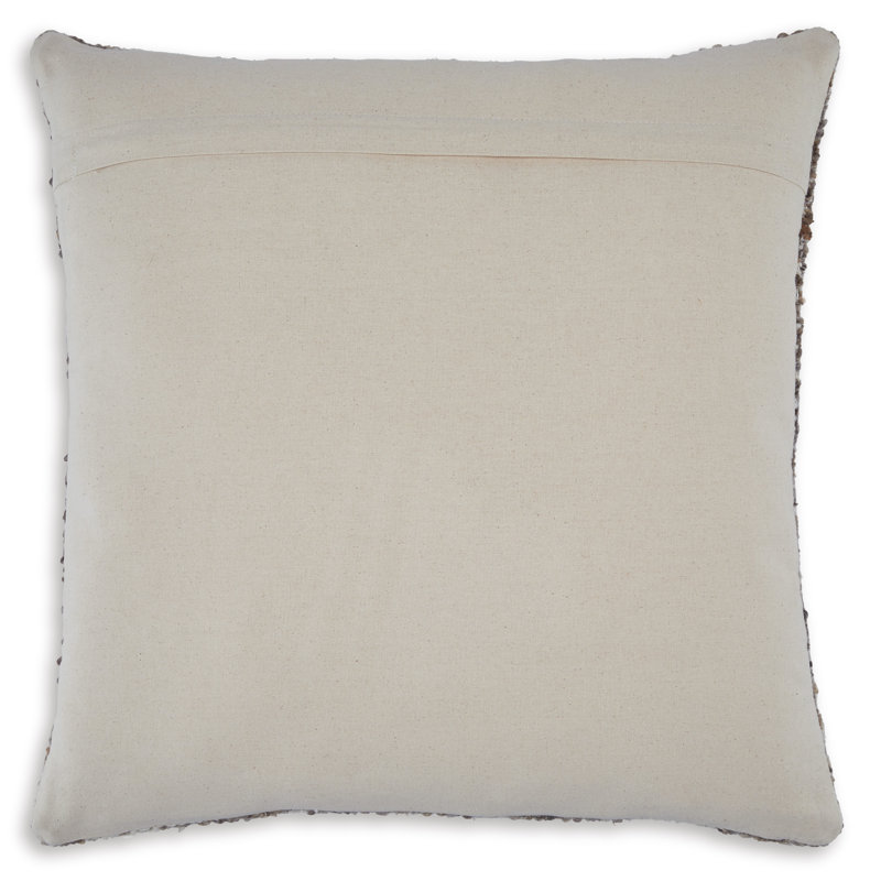 Nealton 22" Brown Wool Blend Boho Accent Pillow