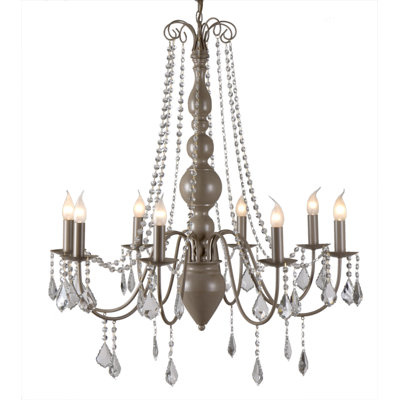 Cogburn 8 - Light Candle Style Chandelier