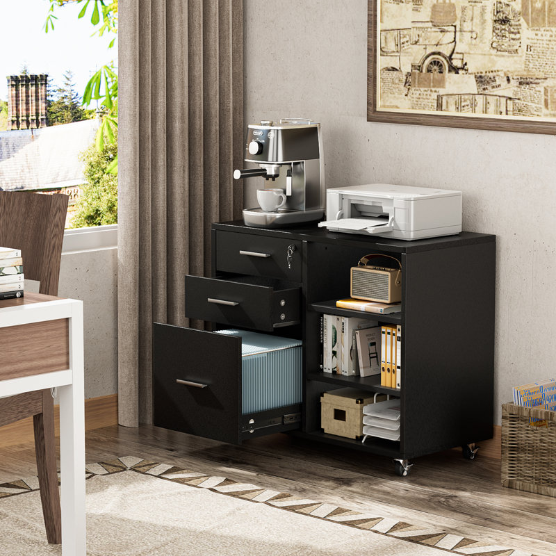 Ardoth 31.9'' Wide 3 -Drawer Mobile File Cabinet
