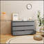 Grande commode 6 tiroirs grise-629401458