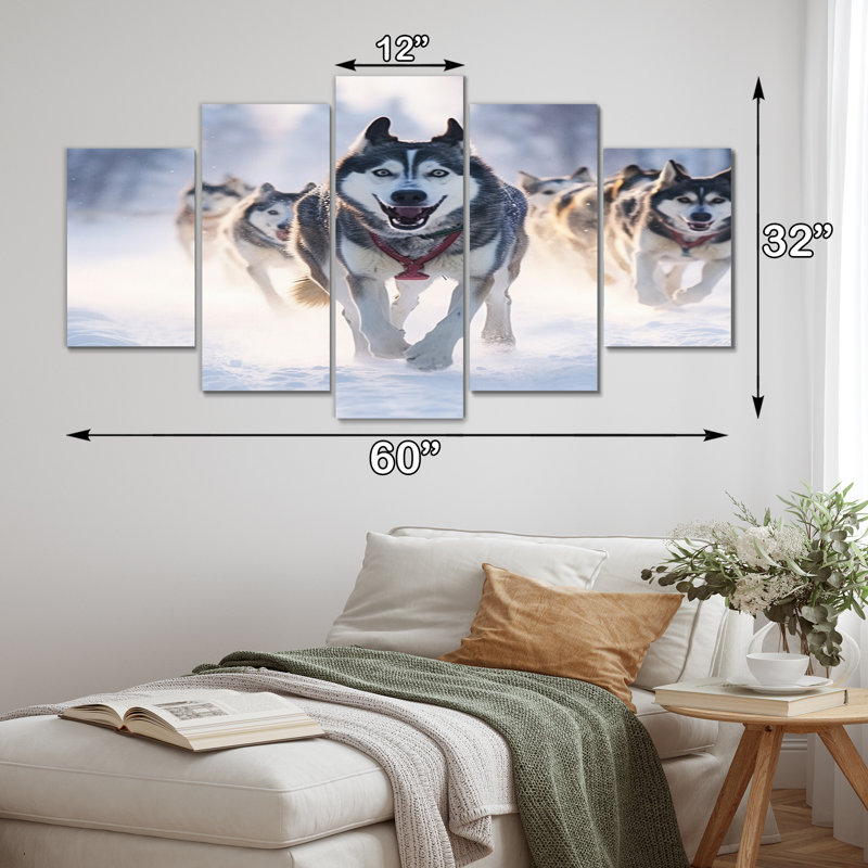 Alaska Dog Sledding II U.S. States & Territories Wall Decor