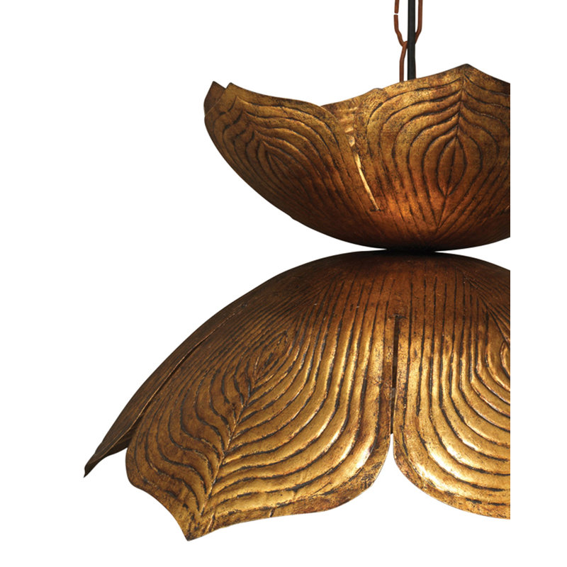 Lotus 1 - Light Pendant, 12.5" H x 20" W x 20" D