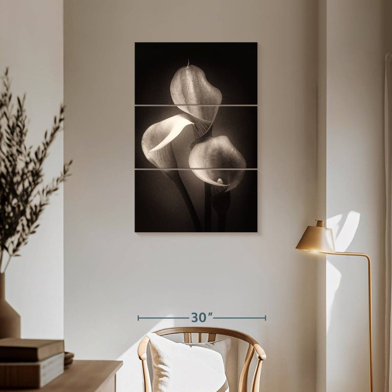 Harnek Calla Lilly Sepia, 57" H x 36" W