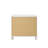 Pearl White 2-Drawer Nightstand With Acrylic Crystal Legs