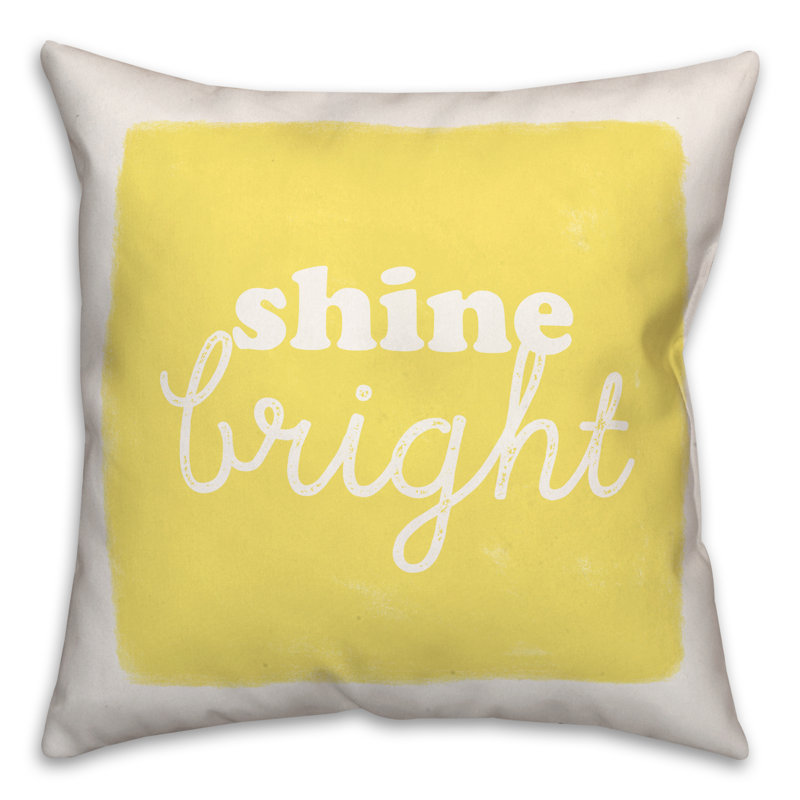 Shine Bright Square Pillow Cover & Insert