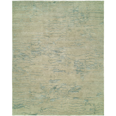 Abstract Area Rug in Ivory