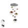 Avocet 9 - Light LED Cluster Pendant