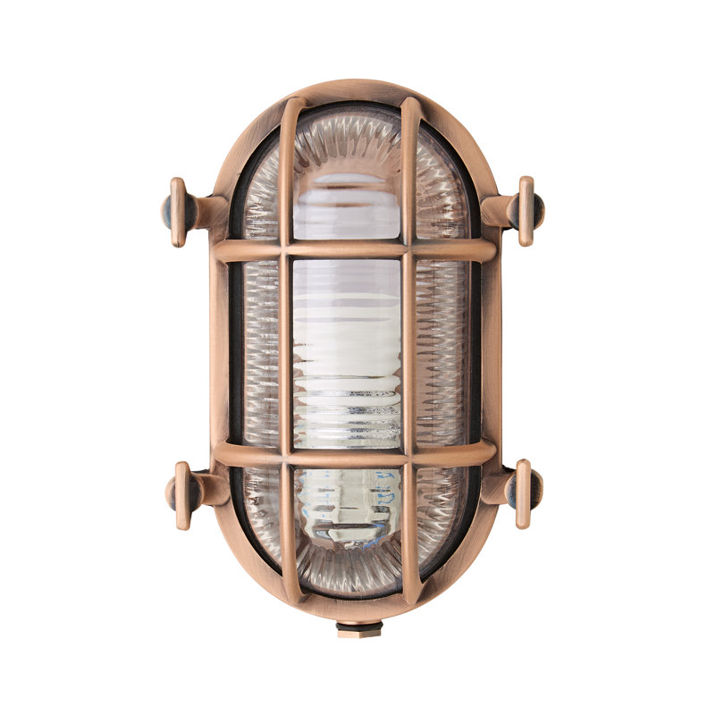 Westlawn 1 - Bulb Outdoor Bulkhead Light, Copper, Yes