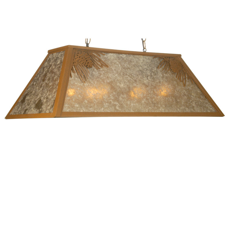 Luminaire suspendu géométrique pour table de billard 6 lumières Old Forge