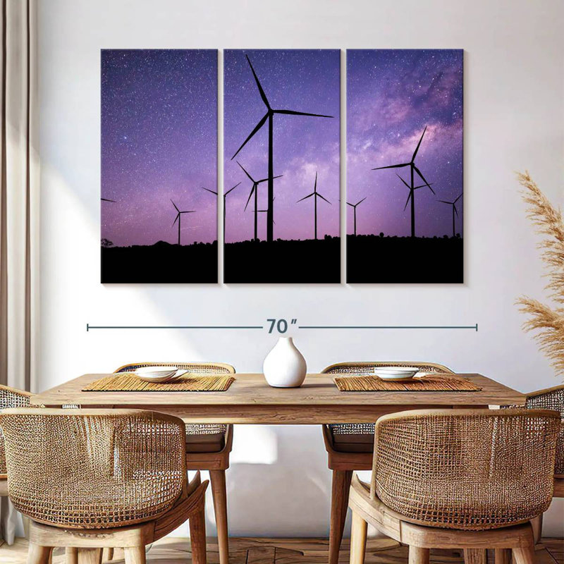Lilie Starry Wind Turbines, 24" H x 38" W