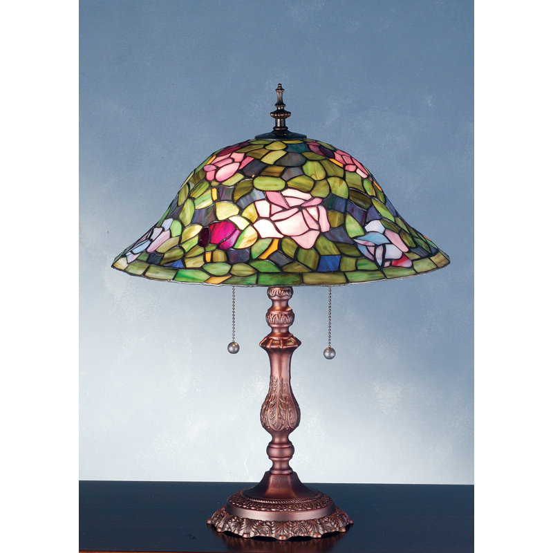 Metal Table Lamp, 19" H x 16" W x 16" D