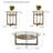 Rowlett 3 - Piece Glass Top Living Room Table Set