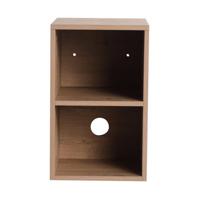 12 Inch Wall Mounted Modern Shelves, 2 - Shelf, Plywood, Imitative Oak, Bathroom Organization, Storage Room Organization Shelf Shelving, Bedroom Decor, Kitchen Decor