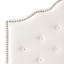 Grand lit et tête de lit double, tissu recouvert d'un point de diamant tendance, garniture cloutée attrayante pour le capitonnage de la chambre à coucher,-1238523890-1238523893