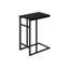 Table d'appoint, en forme de C, bout, côté, collation, salon, chambre à coucher, stratifié, métal, contemporain, moderne-1115040695