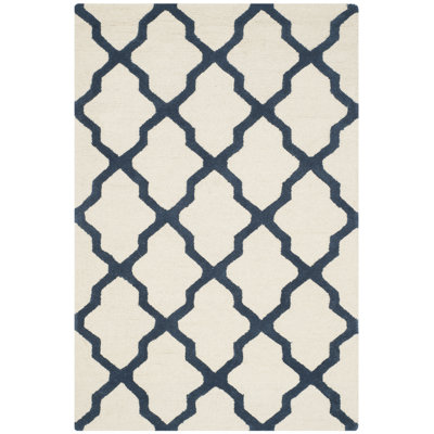 Darbonne Geometric Wool Hand Woven Area Rug