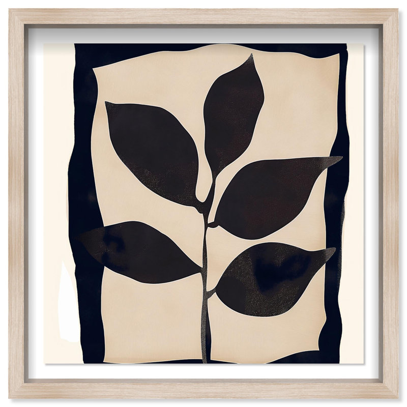 Oliver Gal Transcendent Spaces I Abstract Botanical - Luxury Shadowbox Framed Wall Art, Cream, 26" H x 26" W