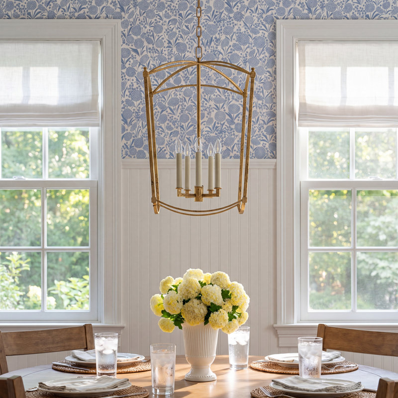 Olive 5-Light Chandelier, Antique Gild
