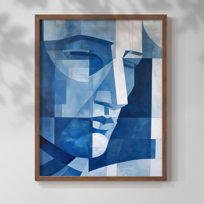 Série ABSTRACT Lxxxxi - reproduction encadrée de qualité supérieure - prête à être accrochée - aucun clou requis