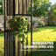 Outsunny 3.3 x 3.3 m Outdoor Garden Gazebo with Post Shelves Khaki