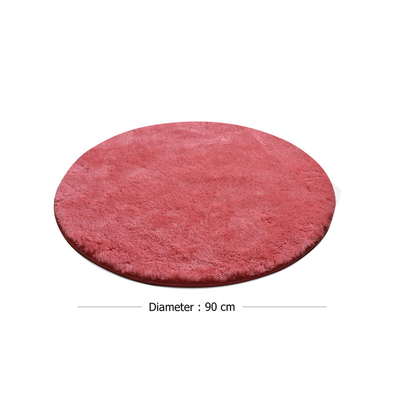 Tapis pour salle de bain Markleeville, Rose