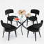Ensembles de table de salle à manger ronds en verre-1098992282