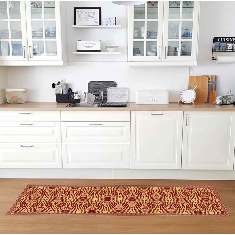 Mindaugas Geometric Indoor Doormat, 65 x 255 cm