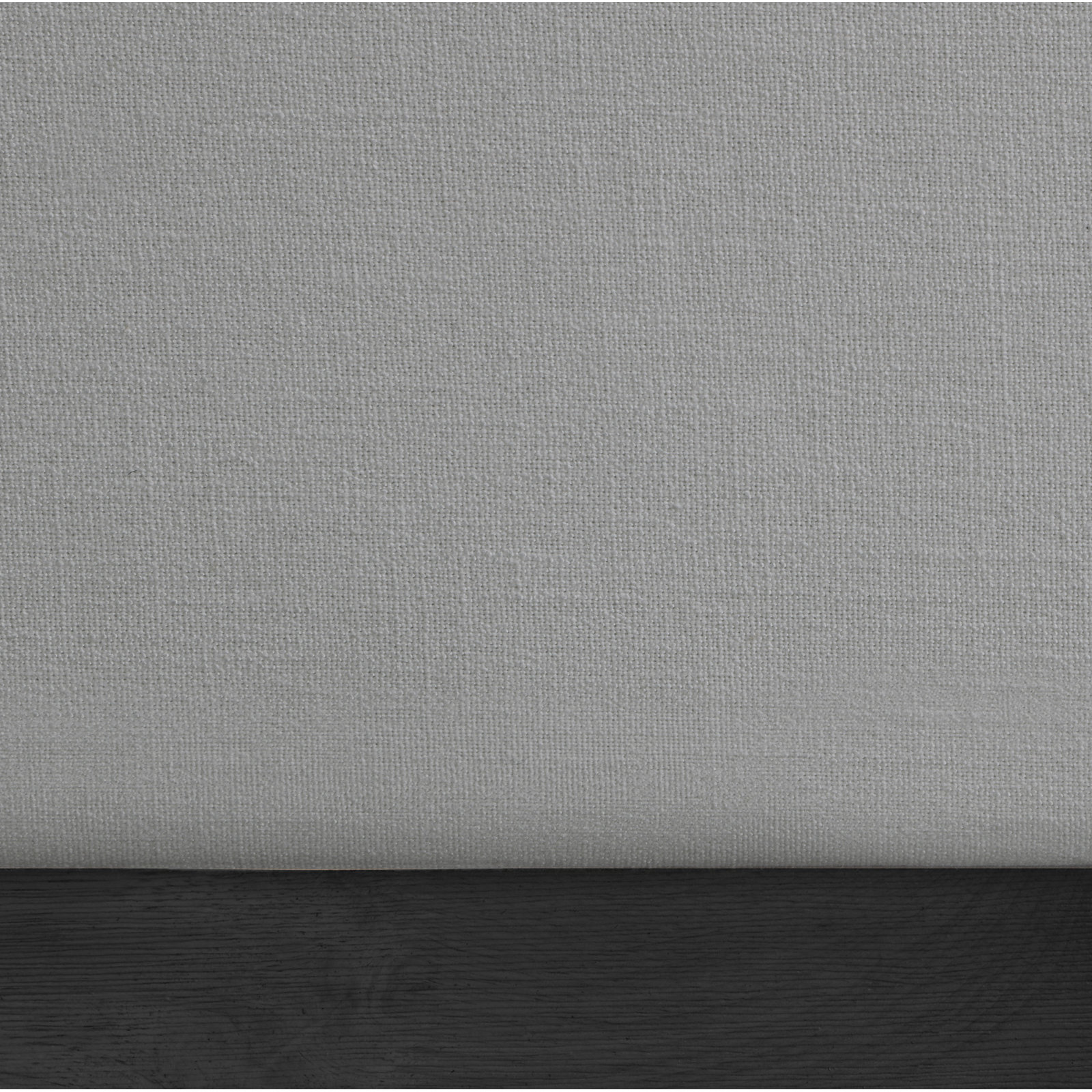 Upholstered Panel Bed, Twin, Grey Linen Textured Fabric