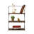 Modern Wall Shelf Set (3 Pieces), Black & Walnut, 23.6 x 5.5 x 5.9 Inches | 100% Spruce Wood & Metal Frame, Thickness: 0.6 in & 0.2 in | Stylish Industrial Design, Perfect for Home or Office Decor, Holds Up to 8.8 lbs