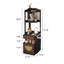 Armoire d'angle de 51,18 po d'épaisseur, convenant au salon et à la salle à manger, armoire latérale étroite multifonctionnelle et table de chevet pour petits appartements
