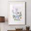 «Sketchy Bath III» - peinture encadrée-1965438914-1965438915